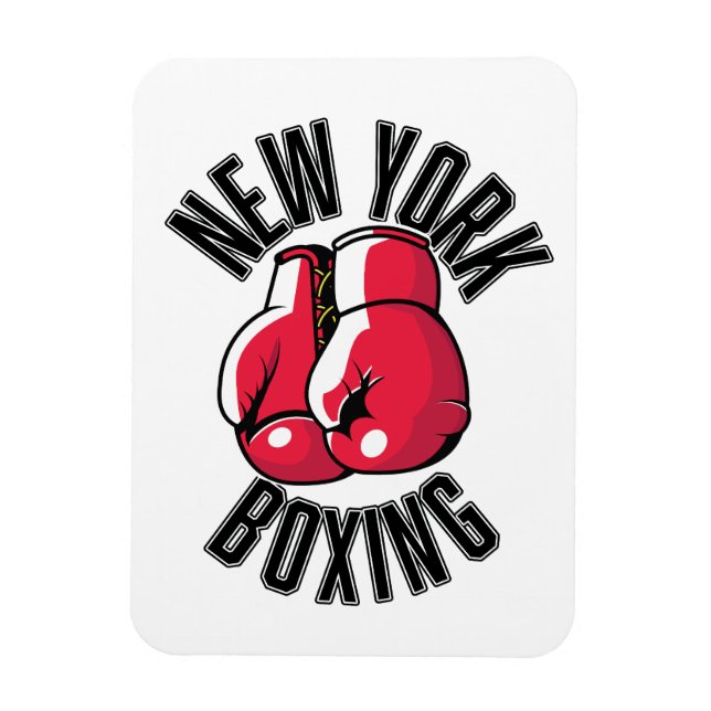New York Boxing logotyp Magnet (Vertikal)