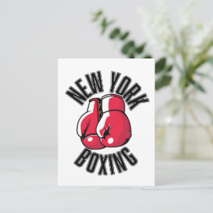 New York Boxing logotyp Vykort