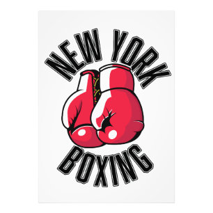New York Boxings logotyp Fototryck