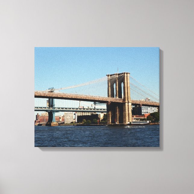 NEW YORK BRIDGES DUBBLA WRAPPED CANVAS WALL PHOTO (Framsida)