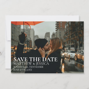 New York Bröllop Photo Save Date Spara Datumet