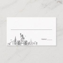 New York Bröllop | Placera kort framtill och bakåt