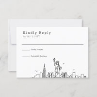 New York Bröllop | Stylized Skyline OSA
