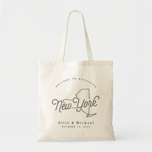 New York Bröllop Welcome Tote Bag Tygkasse
