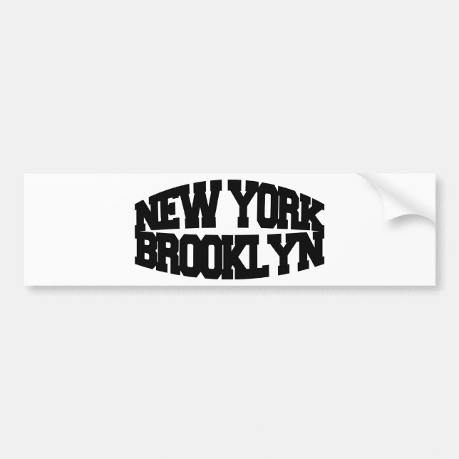 New York Brooklyn Bildekal (Framsidan)