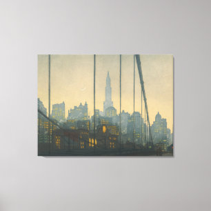 New York - Brooklyn Bridge (1972) - Tavik Canvastryck