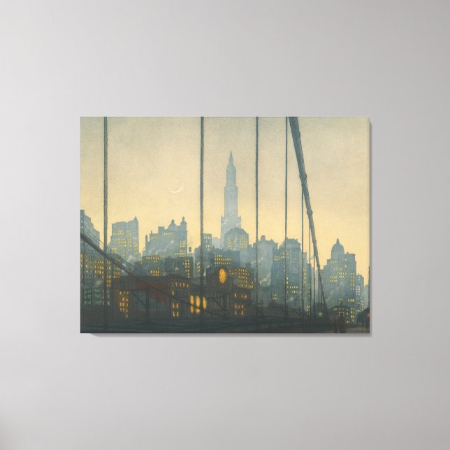 New York - Brooklyn Bridge (1972) - Tavik Canvastryck (Framsida)