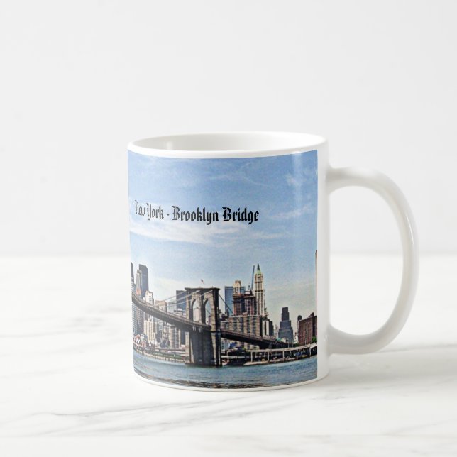 New York - Brooklyn Bridge Kaffemugg (Höger)