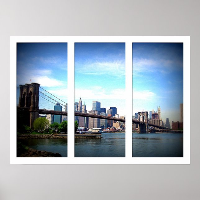 New York - Brooklyn Bridge Poster (Framsidan)