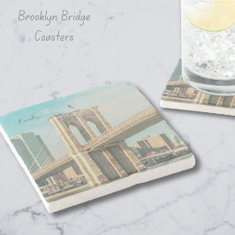 New York Brooklyn Bridge Stenunderlägg