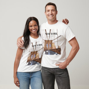 New York Brooklyn Bridge T Shirt