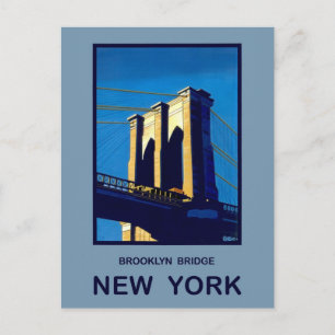 New York Brooklyn Bridge Vykort