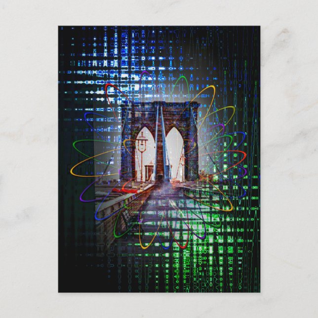 New York - Brooklyn Bridge Vykort (Framsida)