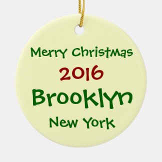 NEW YORK BROOKLYN GOD JULPRYDNAD 2016 JULGRANSPRYDNAD KERAMIK