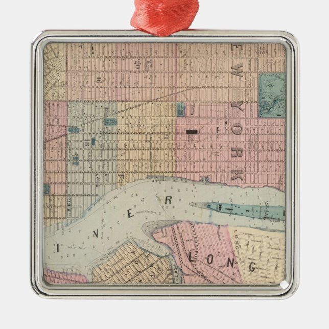 New York Brooklyn Julgransprydnad Metall (Framsidan)