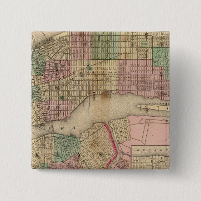 New York, Brooklyn Karta av Mitchell Knapp (Framsida)