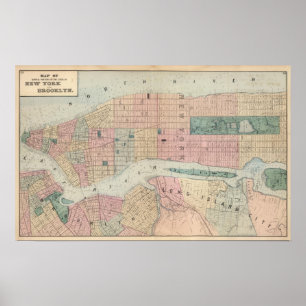 New York Brooklyn Poster