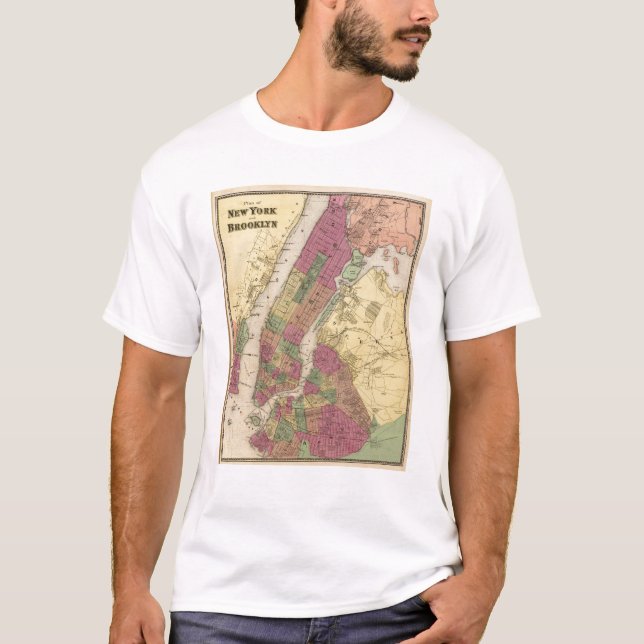 New York, Brooklyn Tee Shirt (Framsida)