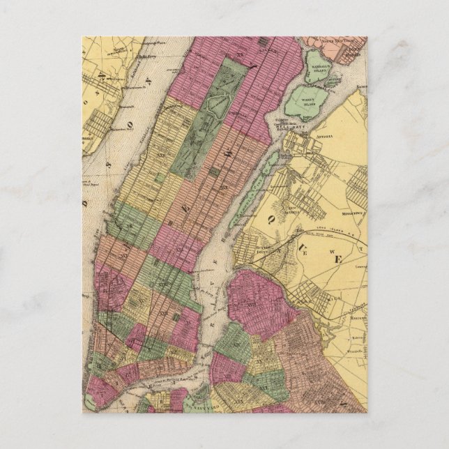 New York, Brooklyn Vykort (Framsida)