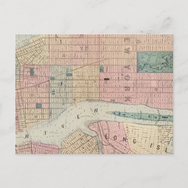 New York, Brooklyn Vykort (Framsida)