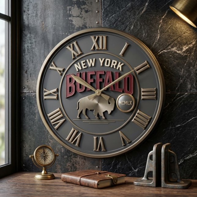 New York Buffalo  Stor Klocka (Skapare uppladdad)