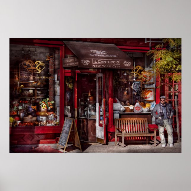 New York - Butik - Greenwich Village - Il Cantucci Poster (Framsidan)