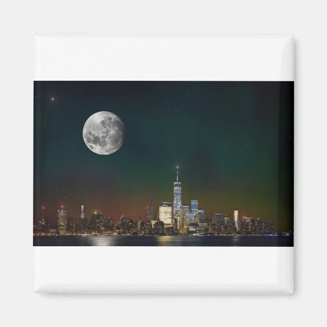New York by Night Design Magnet (Framsidan)
