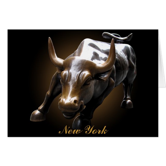 New York Card Landmark New York Souvenir Card Hälsningskort (Framsidan Horizontal)