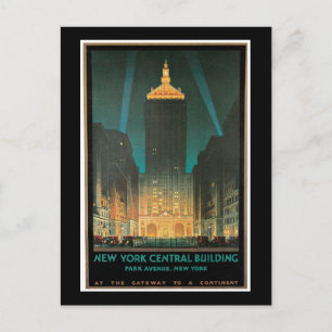 New York Central Byggnad, februari 1930 Vykort