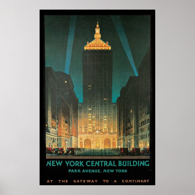 New York Central Byggnad Poster (Framsidan)