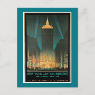 New York Central Byggnad Vykort