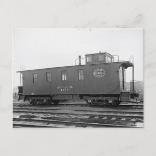 New York Central caboose-vykort Vykort