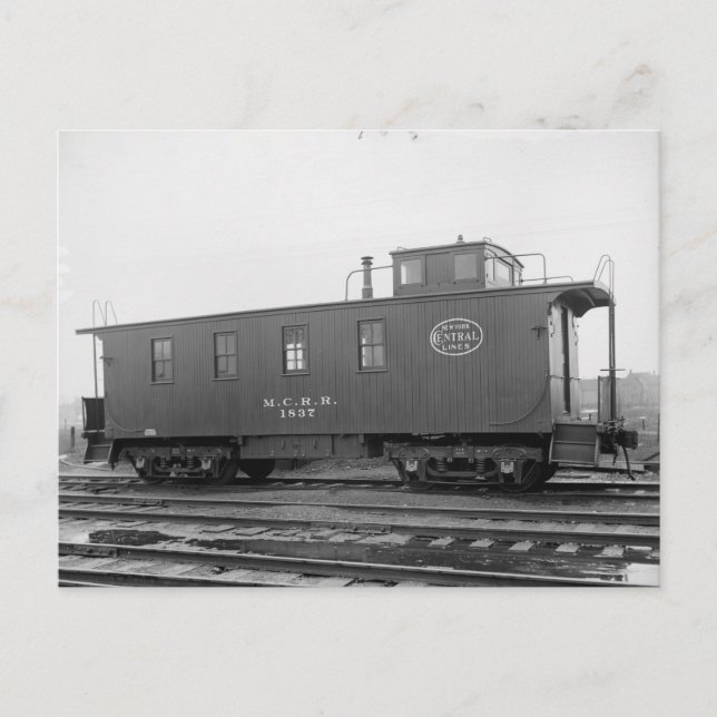 New York Central caboose-vykort Vykort (Framsida)