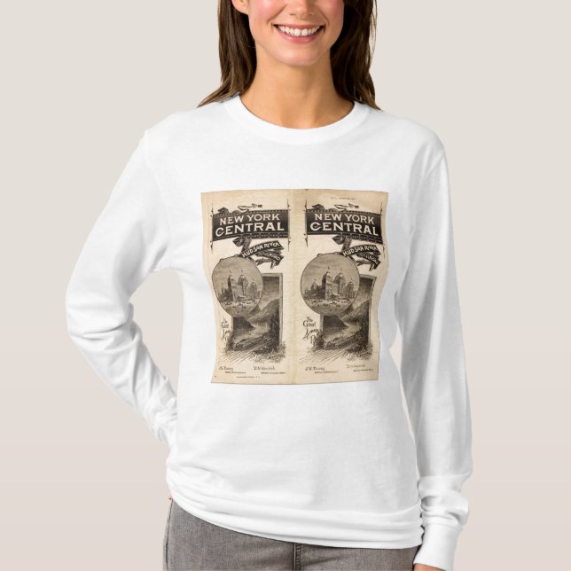 New York central och Hudson River järnväg Tee (Framsida)