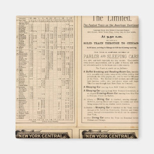 New York Central och Hudson River Railroad 2 Magnet