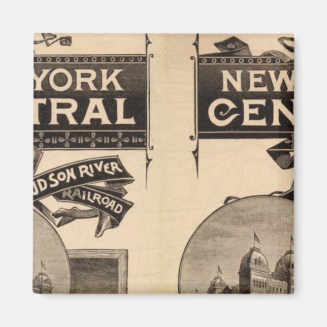 New York Central och Hudson River Railroad Magnet (Framsidan)