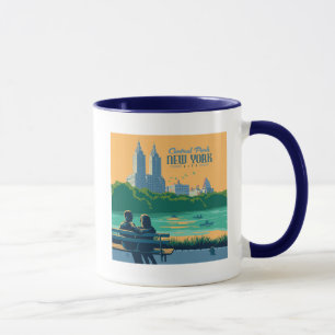 New York Central Park Bench Mugg