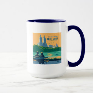New York Central Park Bench Mugg