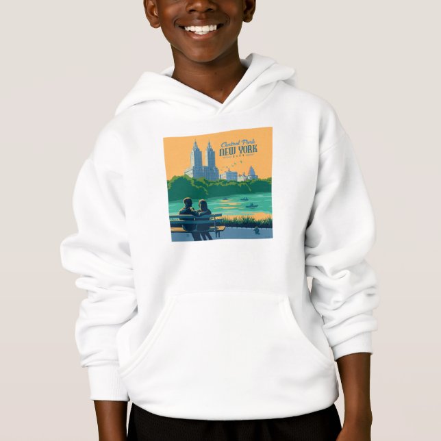 New York Central Park Bench T Shirt (Framsida)