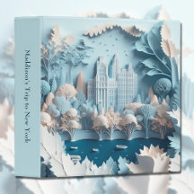 New York Central Park Blue Scrapbook Photo Album