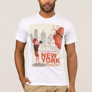 New York Central Park Vintage resemalmanacka Tee Shirt
