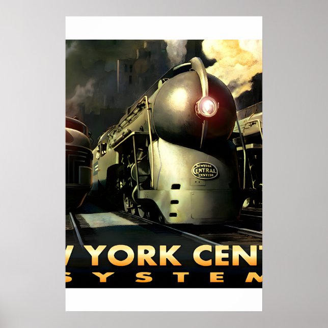 New York Central System Streamliners New Retro Poster (Framsidan)