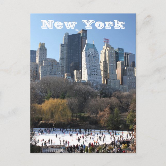 NEW YORK CHRISTMAS HELG VYKORT (Framsida)