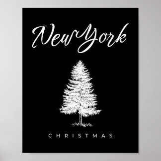 New York Christmas Poster