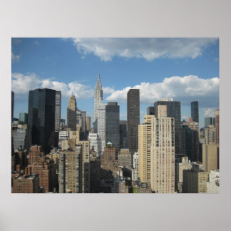 New York Chrysler Byggnad Poster