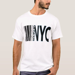 New York City 1625 Barcode Design T Shirt