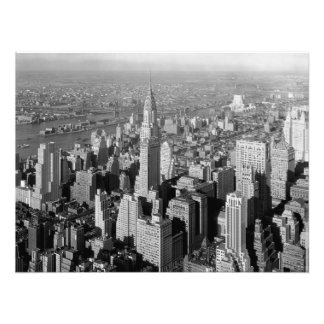 New York City, 1932 VINTAGE PHOTO PRINT Fototryck