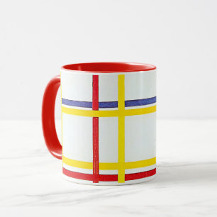 New York City 1 av Piet Mondrian Mugg