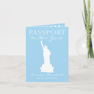 New York City 21:a födelsedagspasset Inbjudan
