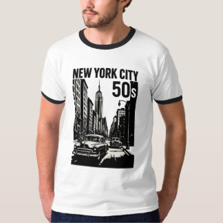 New York City - 50:e Retro Art T-Shirt | Vintage..